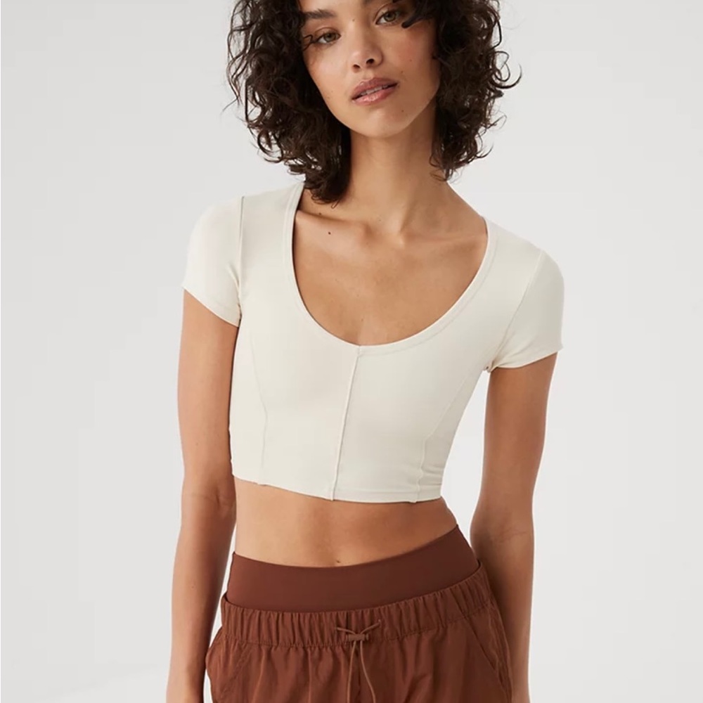 OFFLINE By Aerie Goals Ribbed V Neck T-Shirt